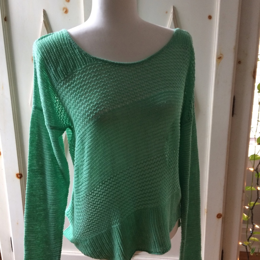 Green PrAna sweater, Size S